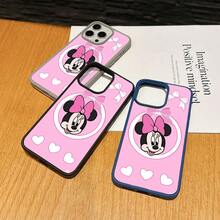 Mickey Mouse Clubhouse Character Patterned Phone Case Featuring A Joyful Design. Mickey Mouse, Minnie Mouse, Donald Duck, Daisy Duck, Goofy Dog, Compatible With IPhone 17, 17 ProMax, 17 Pro, 17 Air, 16, 15, 14, 13, 12 Pro 11 XsMax Xs Xr X And Galaxy Models, With Shockproof Protection And Magnetic Case. A Fun Gift For Disney Fans ,Mickey Fans, Family, Friends, Birthdays, Holidays, And Special Occasions. A Delightful Addition To Your Phone Accessories. - trắng - Xem 2