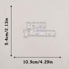 1pc Creative Label Cutting Die - Ideal For Paper Crafts, Card Making, Scrapbooking And DIY, This Cutting Die Is Made Of Metal! - Multicolor - View 9