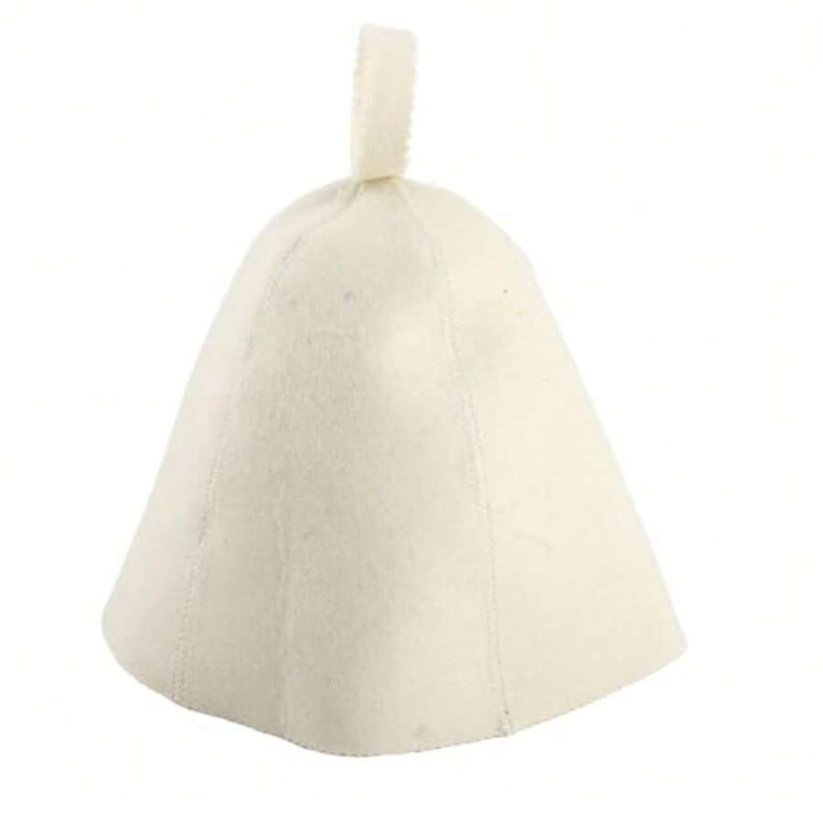 CYPNGarosa Lana Sombrero de Fieltro para Sauna Sombrero de Protección para La Cabeza Gorro de Baño Portátil Transpirable Accesorios de Sauna Cómodos y Bonitos para Bañarse o Cocinar Al VaporFashion - 213471723 - Ver 1
