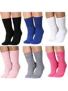 Women's Premium Comfort Aerobic Socks – High Performance, Style And Sweat-Wiping Technology – Sports Promotion – Fabric: None – Suitable For All Seasons - 白色 粉色 淡紫色 - 查看 6