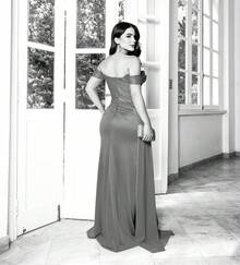 Bridesmaid Dress For Graduation, 82-Piece Set, Suitable For Day And Night Wear, Luxurious Wrap Style, Satin Finish, Olive, Terracotta, Pink, Fuchsia, Lilac, Olive, Emerald Green, Or Rose. - Đỏ - Xem 2