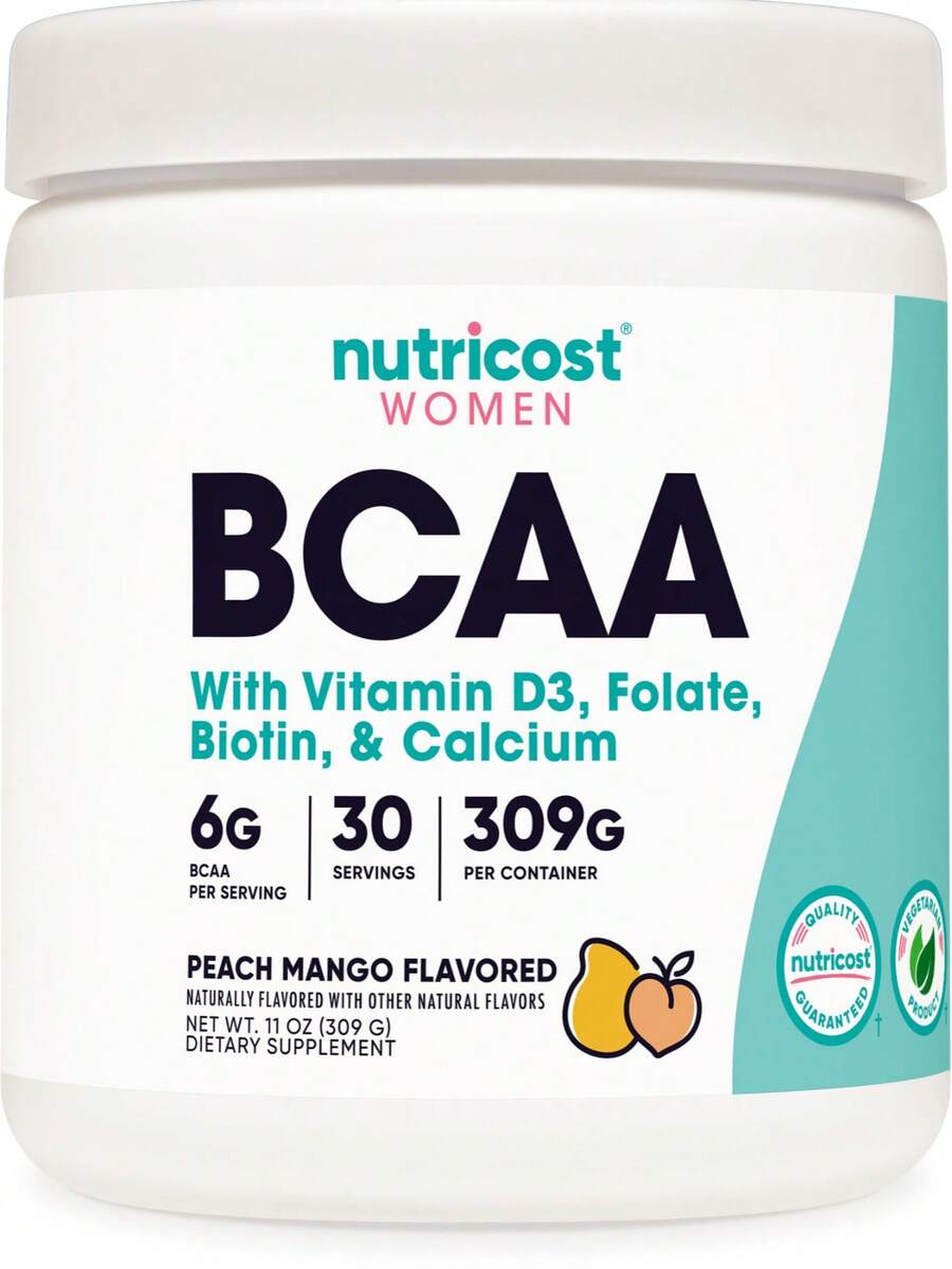 Nutricost BCAA For Women (Peach Mango, 30 Servings) - Formulated Specifically For Women - Non-GMO And Gluten-Free - 309G - Xem 1