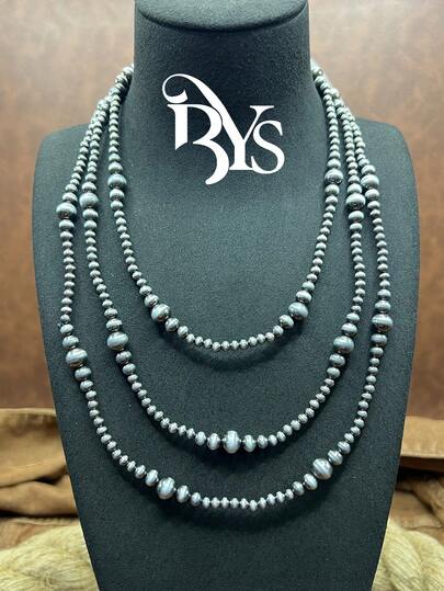 1件复古西部/乡村风格仿珍珠CCB串珠项链，百搭，适合休闲佩戴，四季皆宜，女士及女孩日常穿搭、派对配饰、珠宝首饰，可作为礼物送给家人/朋友/自己。