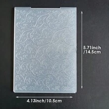 Bìa đựng tài liệu bằng nhựa dập nổi 2D, thích hợp để trang trí thiệp giấy DIY, sổ lưu niệm, trứng Phục Sinh, tường gạch hình trái tim, nốt nhạc, trang trí lễ hội. - trắng - Xem 18