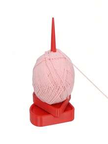 3D Printed Upright Yarn Winding Rack, Shiny Heart-Shaped Design Knitting Rotating Plastic Tool, Yarn Spinning Organizer - Yarn Holder - View 5