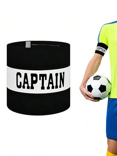 Adjustable Captain Armband, Durable Elastic Design Specifically For Team Leaders, Suitable For Outdoor Sports Activities Such As Football, Rugby, Basketball, Volleyball And Other Team Sports