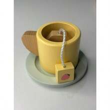 NEW Juego de Té de Madera para s Set de Juego de rol de 10 Piezas con Tetera Tazas Platos y Cucharas Juguete Educativo Infantil para Regalo 2-5 Años 22 cm - como en la foto - Ver 6