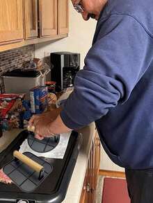 1pc Hamburger Patty Mold, Round/Square Commercial Manual Beef Steak Pressing Board, Meat Patty Maker