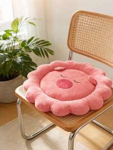 2026新款可爱卡通芯沙发垫，汽车坐垫，办公电脑椅垫，学生椅垫，毛绒保暖椅垫，四季皆宜，情人节礼物，适合卧室和客厅。游戏椅坐垫，办公椅坐垫，汽车坐垫，椅子靠枕。 - 橘色 - 查看 9