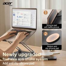 Acer 【宏碁官方正品】AMS022 笔记本电脑支架，金属电脑支架，高度可调，符合人体工学，可折叠便携，硅胶防滑，结构稳固，高效散热 - 黑色 - 查看 7