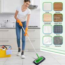 1/2/4pcs High Quality Reusable Wet Mop Pads, Suitable For Sweeping Mops, Washable Microfiber Mop Pads, Wet And Dry Use, Highly Absorbent, Ideal For Household Cleaning - Multicolor - View 4