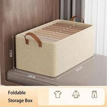 11-Inch Dual Handle Non-Woven Fabric Storage Cube, Collapsible Design Storage Box With Handles For Clothes, Holiday Decor, Wardrobe Organization, Bedroom Storage - Multicolor - View 7