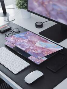 Miếng dán trang trí laptop, 15.4" 15.6" - Miếng dán vinyl bảo vệ laptop (Tặng kèm 2 miếng đệm cổ tay), Màu tím xanh vân đá chống thấm nước (Kích thước tiêu chuẩn, không chỉ dành cho mọi model, cần tự cắt theo kích thước phù hợp). - Nhiều màu - Xem 3