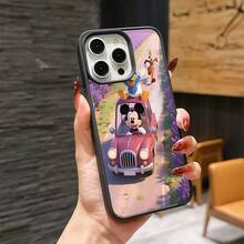 Mickey Mouse Clubhouse Character Patterned Phone Case Featuring A Joyful Design. Mickey Mouse, Minnie Mouse, Donald Duck, Daisy Duck, Goofy Dog, Compatible With IPhone 17, 17 ProMax, 17 Pro, 17 Air, 16, 15, 14, 13, 12 Pro 11 XsMax Xs Xr X And Galaxy Models, With Shockproof Protection And Magnetic Case. A Fun Gift For Disney Fans ,Mickey Fans, Family, Friends, Birthdays, Holidays, And Special Occasions. A Delightful Addition To Your Phone Accessories. - Hồng - Xem 5