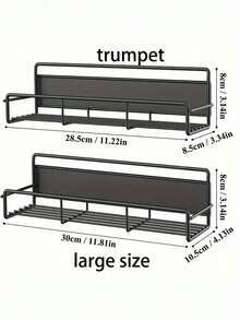 1pc Magnetic Kitchen Storage Rack, Multi-Function Organizer Shelf, Suitable For Refrigerator, Washing Machine And Home Goods - Multicolor - View 2