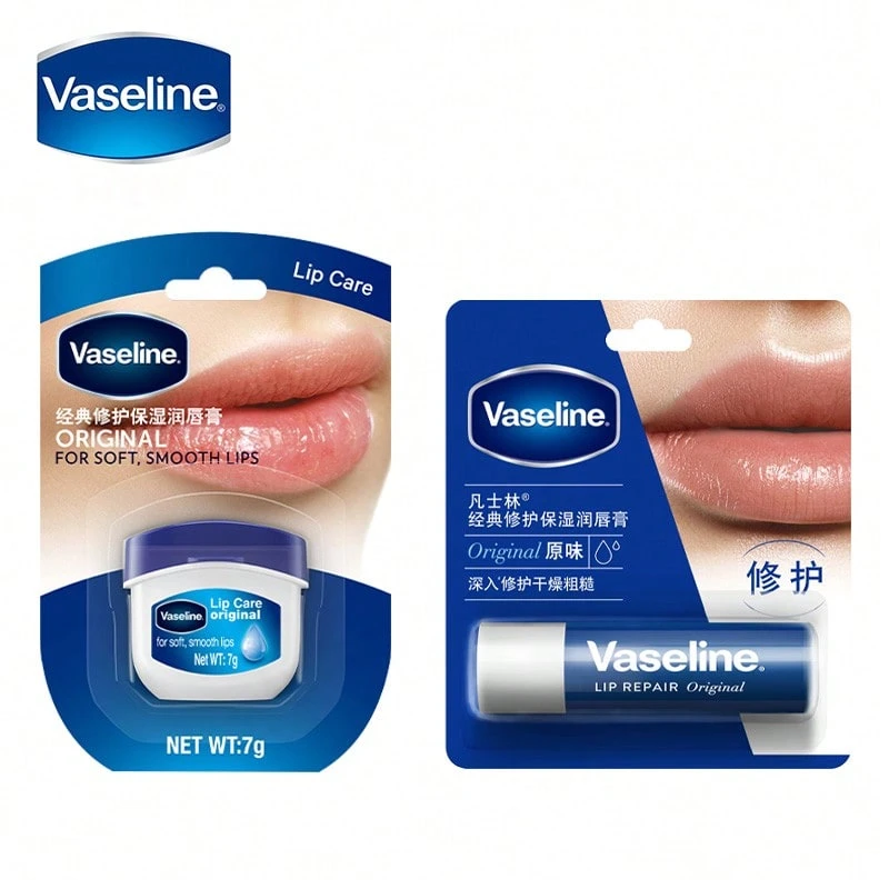Vaseline 经典修护润唇膏（原味）3.5克*1 & 经典修护润唇膏（经典原味）7克*1 - 粉紅色的 - 查看 1
