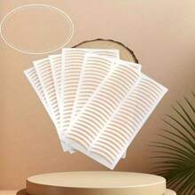 48pcs Crescent Shaped Double Eyelid Tapes, Invisible Mesh Lace Natural Breathable Double Eyelid Stickers, Eye Makeup Tools, Eye Beauty - Multicolor - View 5