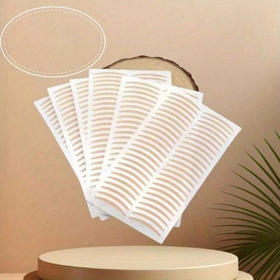 480pcs Double Eyelid Stickers (With Tools), Invisible Mesh Lace Natural Breathable Double Eyelid Stickers, Eye Makeup Tools, Eye Beauty Products, Double Eyelid Tools - Multicolor - View 1