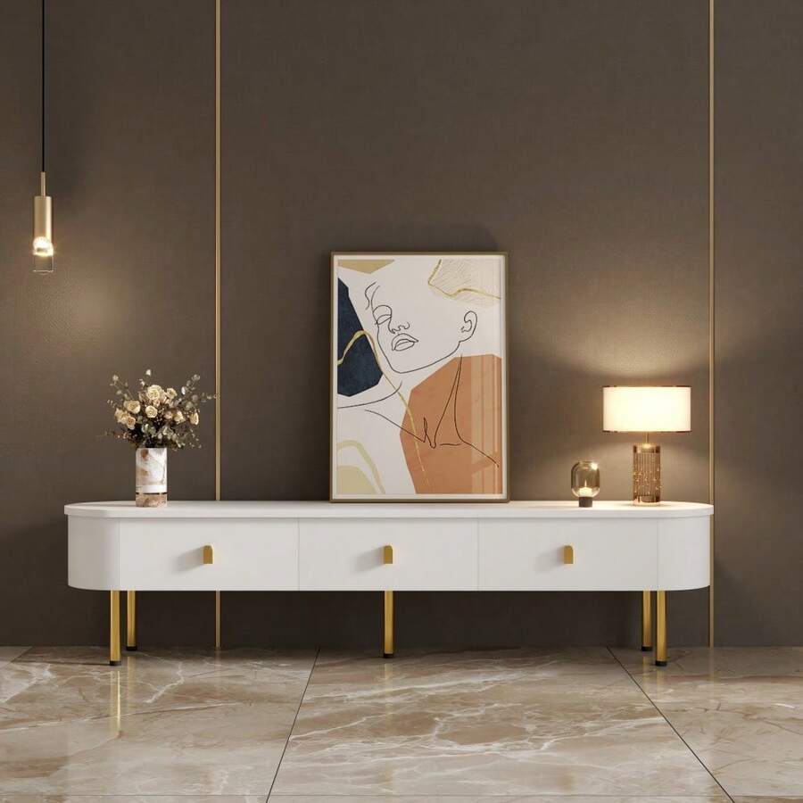 Television Stands & Entertainment Centers - White - View 1