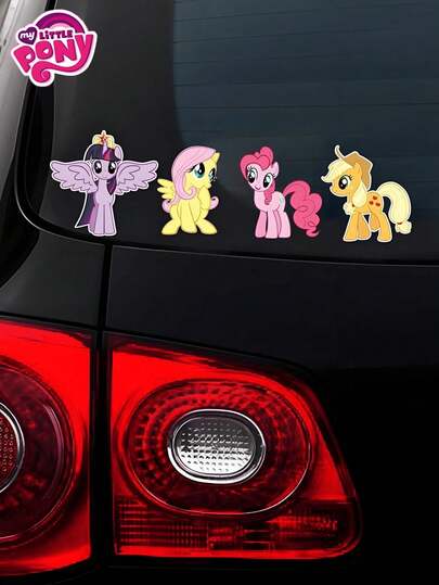 MY LITTLE PONY 1Pc Cartoon Waterproof Car Sticker For Car Body, Electric Vehicle Cover, Scratch Cover, Creative Car Sticker, Cute Anime Style, Suitable For Party Gifts, Home Decor, Party Supplies, Gift Giving, Suitable For Valentine's Day