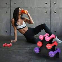 Set 6 Mancuernas Fitness de Neopreno Hexagonales con Base Incluida,mancuernas Ergonómicas,Neopreno con acabado mate,aptitud para Hombres y Mujeres(2,3,5Libras)(default) - Multicolor - Ver 6