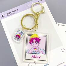 1pc Anime Witch Hunter Backpack, Double-Sided Acrylic Keychain Gift - Multicolor - View 16