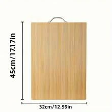 Home Use Smooth And Flat Organic Bamboo Cutting Board Natural Handle Cutting Board, Meat And Cheese Cutting Board - 17.72*12.6英寸 - 查看 12