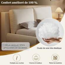 Upholstered Bed, Double Bed, 180 * 200cm, Functional Hydraulic Bed With Storage Compartments, Headboard And Large Storage Space, Upholstered Headboard, Beige Bukel