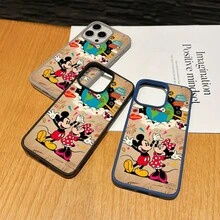 Mickey Mouse Clubhouse Character Patterned Phone Case Featuring A Joyful Design. Mickey Mouse, Minnie Mouse, Donald Duck, Daisy Duck, Goofy Dog, Compatible With IPhone 17, 17 ProMax, 17 Pro, 17 Air, 16, 15, 14, 13, 12 Pro 11 XsMax Xs Xr X And Galaxy Models, With Shockproof Protection And Magnetic Case. A Fun Gift For Disney Fans ,Mickey Fans, Family, Friends, Birthdays, Holidays, And Special Occasions. A Delightful Addition To Your Phone Accessories. - 藍色 - 查看 2