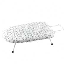 Tabletop Ironing Board 80 X 30cm Foldable Small Lightweight Compact Space Saving - White - View 2