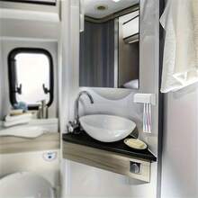 6-Slot Toothbrush Holder With Cover, Self-Adhesive Wall Mount, Suitable For Bathroom, Dorm, And Shower, Holds Up To 6 Toothbrushes, No Power Needed, Great Accessory - Multicolor - View 8