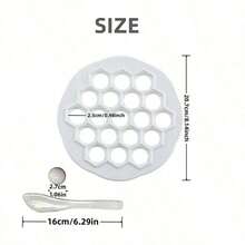 2pcs Dumpling Mold + Dumpling Filling Stick, Dumpling Mold, 19-Hole Plastic Dumpling Mold, Dumpling Dough Mold, Small Dumpling Mold, Round Dumpling Mold, Kitchen Utensils