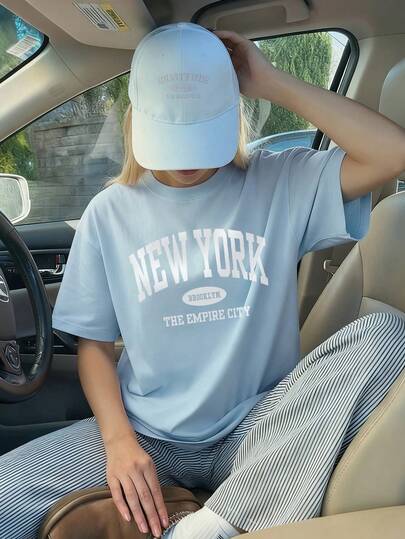 1 件女童休闲彩色图案印花圆领短袖 T 恤，适合学生，夏季青少年服装 - 百搭富有想象力的印花 T 恤，激发自我表达