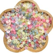 精细抛光亚克力扁圆珠，轮珠，算盘珠，DIY项链、手链、吊坠、串珠材料