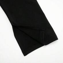 Stylish Deep V Neck Pencil Hem Bodycon Mini Dress For Women Long Sleeve Knitted Button Front Elegent Black Dress Women - Black - View 9