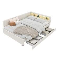 Bed Frames - Beige - View 7