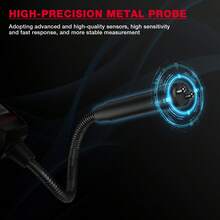 HT5009 Brake Fluid Tester With Flexible Probe Audio Visual Alarm Digital Auto Brake Liquid Oil Tester For DOT3 DOT4 DOT5.1 - Black - View 3