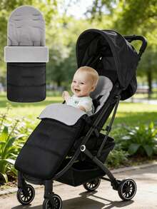 1pc Baby Stroller Foot Cover, Warm Lining, Windproof & Waterproof Outer Layer, All-Round Protection For Baby, Suitable For Various Strollers, Multiple Colors Available, Baby Supplies, Baby Car Seat, Autumn/Winter Stroller Foot Cover Pad - Multicolor - View 2