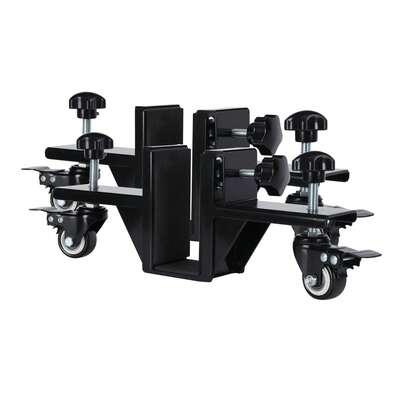 2 Pcs Door Dolly, Door Installation Kit For 1 To 2-3/8" With Casters, Thickness Adjustable Door Panel Installation Kit