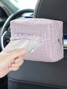 1pc Multi-Function Car Tissue Box/Tissue Holder - One Size 2 - View 9