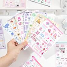 20pcs/Book Healing Series Sticker Book, Exquisite Cartoon Doodle Style Stickers, Suitable For Decorating Photo Frames, Computers, Phone Cases, Cups, Magazines, Pencil Cases, Luggage, Desktops, Personal Stickers, School Supplies, Christmas Gifts, Women's Gifts, Planner Decorations, Crafts, Cute Stationery - Sticker Book - View 11