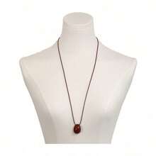 1pc Fashion Versatile Long Beaded Wax Rope Necklace, Influencer Style Necklace, High-End Collarbone Chain - Pendant Necklace - View 6