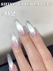 MISS SHAKA 10毫升春夏美甲情人节白色猫眼凝胶指甲油流行色超闪多功能美白凝胶美甲店特供美甲用品 - 彩色 - 查看 12