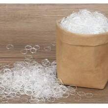 500/1000/2000pcs Hand-Tied Silicone Rubber Bands, Small Size, Reinforced, Transparent, Sunscreen, Non-Slip, Strong Rubber Rings