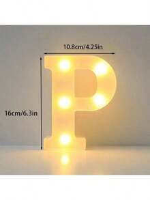 6.3IN Decorative Led Light Up Number Letters, White Plastic Marquee Number Lights Sign Party Wedding Decor Battery Operated Number - Multicolor - View 40