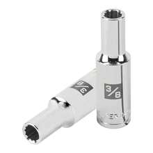 2-Piece Kit - 3/8" 12-Point Deep Socket, 1/2" Drive, Truper - Silver - View 5