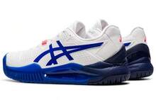Asics Gel Resolution 8 Wide 'White Lapis Lazuli Blue' Sneakers Women 1042A097-107 - Multicolor - View 4