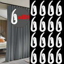 60/120/240/500 White Curtain Hooks, Curtain Roller Sliders, 0.47*1.14 Inch,Sturdy,Durable,Easy To Install,Suitable For Shower Curtain Clips And Pleated Track Hooks. - White - View 14