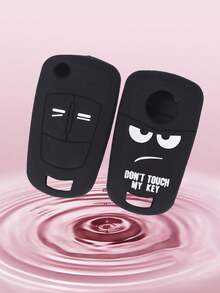 1pc Black Silicone Car Key Protective Case, Anti-Drop, Suitable For Opel Corsa, Astra, Vectra, Zafira - A - View 4