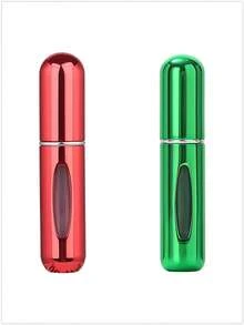 1个/2个/3个/4个/5个装 5毫升便携式迷你香水可填充喷雾瓶，配有香水泵头，适合旅行和户外使用